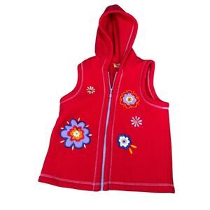 Vintage Made in USA Hanna Andersson 130 (size 8 US) girls fleece vest